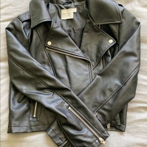 Faux leather jacket